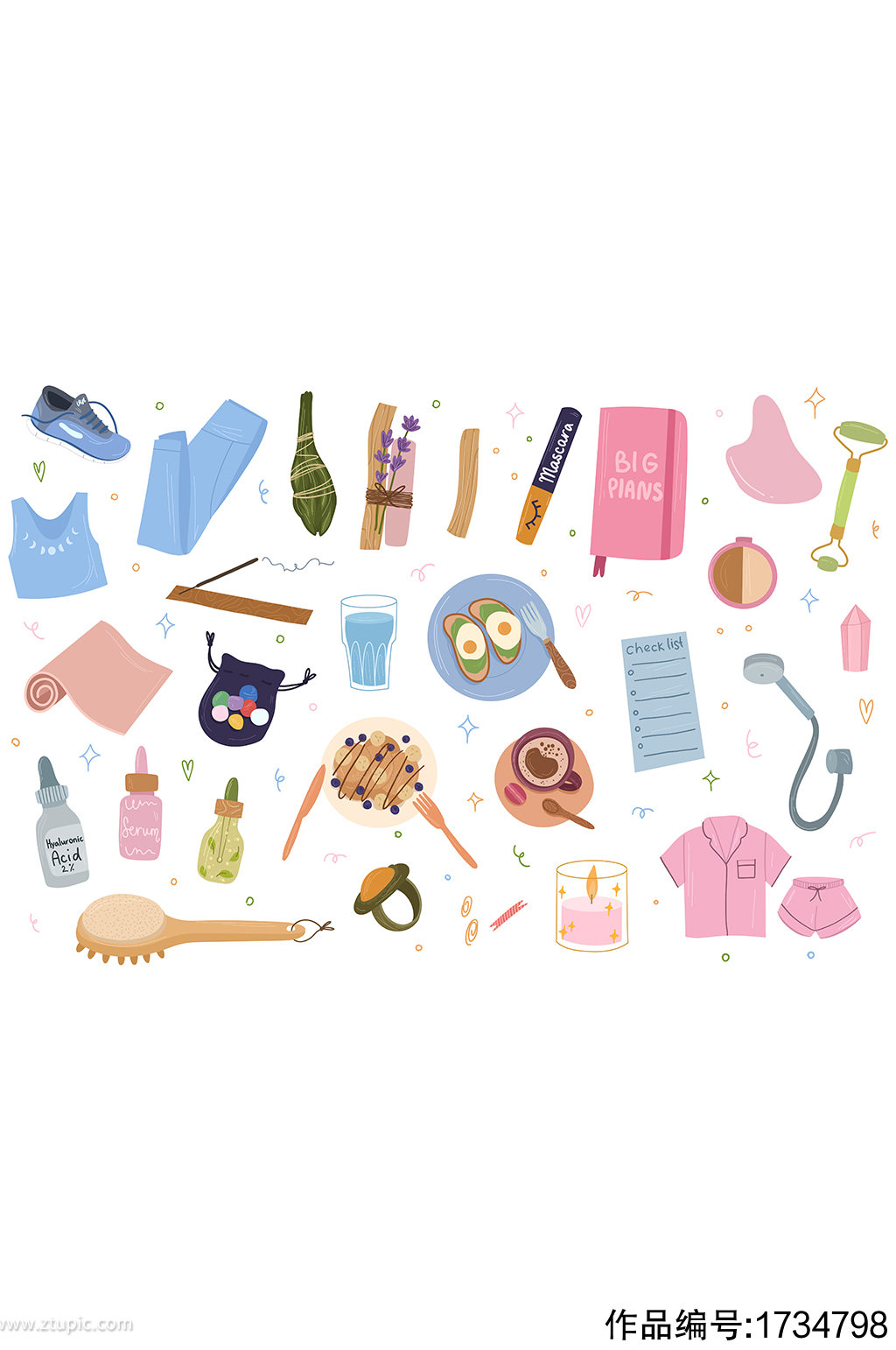 家居常用物品矢量卡通 為生活添一份趣味與溫馨